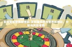 支付宝买世界杯博彩-支付宝平台与世界杯博彩，分析与风险考察