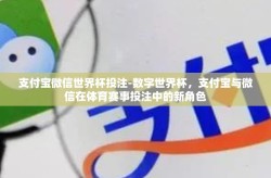 支付宝微信世界杯投注-数字世界杯，支付宝与微信在体育赛事投注中的新角色