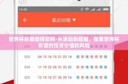 世界杯彩票值得买吗-从波动到超越，探索世界杯彩票的投资价值和风险