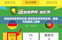 微信购买世界杯彩票-微信购买世界杯彩票，便捷与风险的二重奏