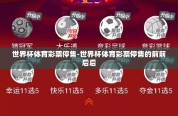 世界杯体育彩票停售-世界杯体育彩票停售的前前后后
