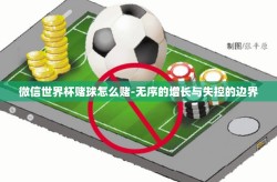 微信世界杯赌球怎么赌-无序的增长与失控的边界