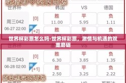 世界杯彩票怎么吗-世界杯彩票，激情与机遇的双重磨砺