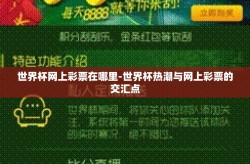 世界杯网上彩票在哪里-世界杯热潮与网上彩票的交汇点