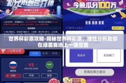 世界杯彩票攻略-揭秘世界杯彩票，理性分析助你在绿茵赛场上一锤定音
