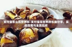 支付宝怎么压世界杯-支付宝压世界杯乐趣分享，实战指南与全民狂欢