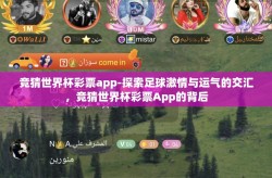 竞猜世界杯彩票app-探索足球激情与运气的交汇，竞猜世界杯彩票App的背后