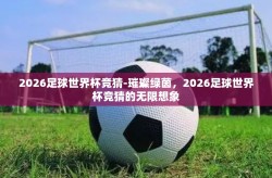 2026足球世界杯竞猜-璀璨绿茵，2026足球世界杯竞猜的无限想象