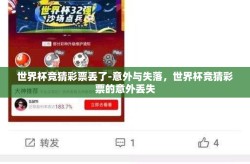 世界杯竞猜彩票丢了-意外与失落，世界杯竞猜彩票的意外丢失