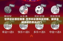 世界杯彩票在哪里-世界杯彩票购买攻略，解锁全球球迷的幸运之门
