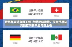 世界杯竞猜官网下载-点燃足球激情，探索世界杯竞猜官网的乐趣与安全性