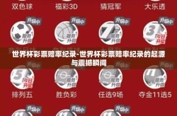 世界杯彩票赔率纪录-世界杯彩票赔率纪录的起源与震撼瞬间