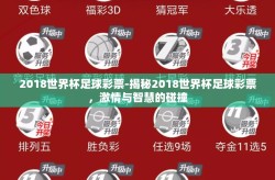 2018世界杯足球彩票-揭秘2018世界杯足球彩票，激情与智慧的碰撞