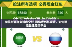 微信世界杯竞猜哪个好-微信世界杯竞猜，如何挑选最佳竞猜平台