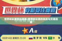 世界杯彩票怎么买卖-世界杯彩票的购买与交易指南
