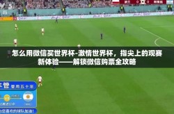 怎么用微信买世界杯-激情世界杯，指尖上的观赛新体验——解锁微信购票全攻略