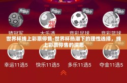 世界杯线上彩票停售-世界杯热潮下的理性选择，线上彩票停售的深思