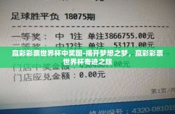 赢彩彩票世界杯中奖图-揭开梦想之梦，赢彩彩票世界杯奇迹之旅