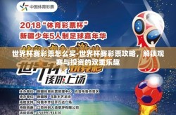 世界杯赛彩票怎么买-世界杯赛彩票攻略，解锁观赛与投资的双重乐趣