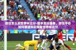 微信怎么买世界杯比分-智享足坛盛事，微信平台如何便捷购彩观看世界杯比分