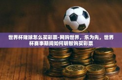 世界杯赌球怎么买彩票-网购世界，乐为先，世界杯赛事期间如何明智购买彩票
