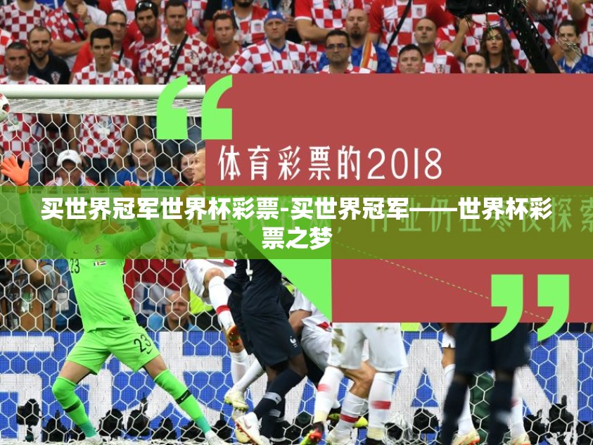买世界冠军世界杯彩票-买世界冠军——世界杯彩票之梦