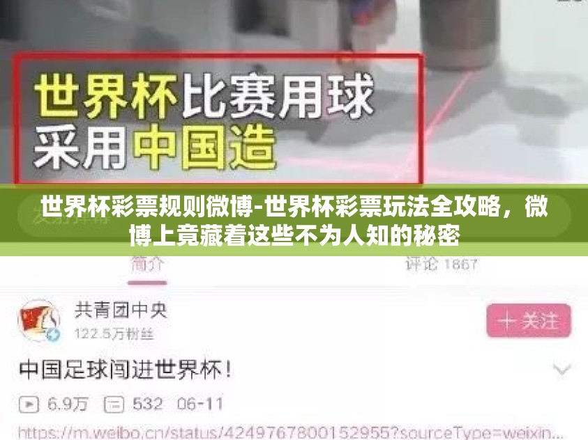 世界杯彩票规则微博-世界杯彩票玩法全攻略，微博上竟藏着这些不为人知的秘密