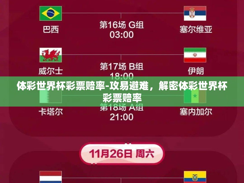 体彩世界杯彩票赔率-攻易避难，解密体彩世界杯彩票赔率