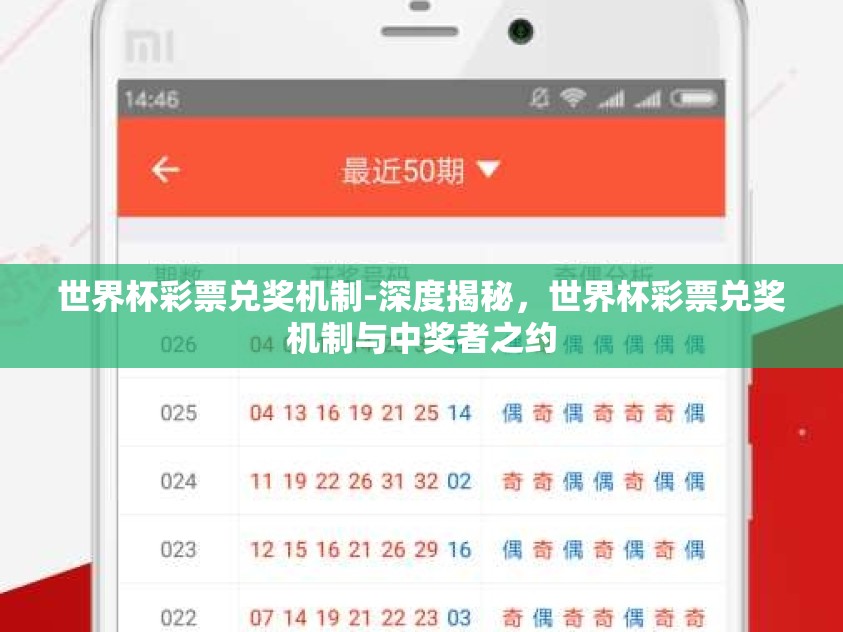 世界杯彩票兑奖机制-深度揭秘,世界杯彩票兑奖机制与中奖者之约 世界杯彩票兑奖机制-深度揭秘,世界杯彩票兑奖机制与中奖者之约