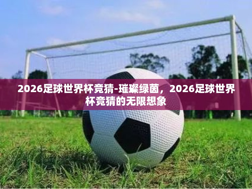 2026足球世界杯竞猜-璀璨绿茵,2026足球世界杯竞猜的无限想象 2026足球世界杯竞猜-璀璨绿茵,2026足球世界杯竞猜的无限想象