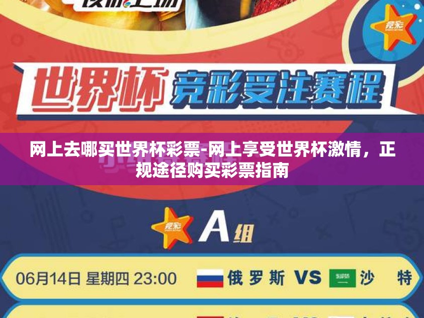 网上去哪买世界杯彩票-网上享受世界杯激情，正规途径购买彩票指南