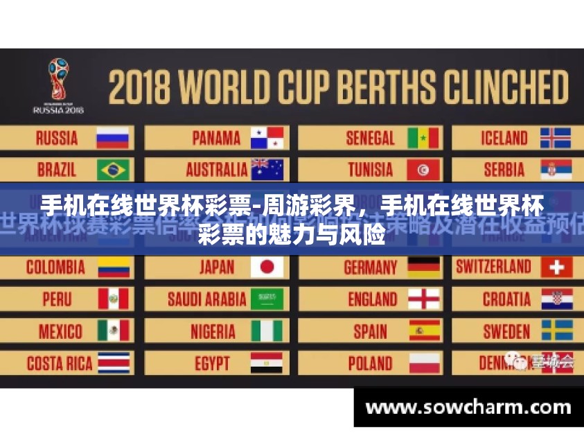 手机在线世界杯彩票-周游彩界，手机在线世界杯彩票的魅力与风险