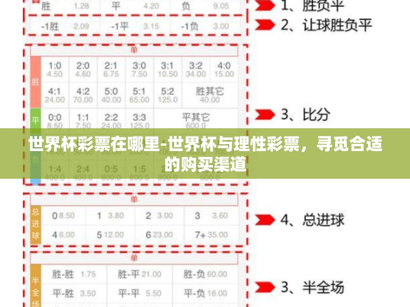 世界杯彩票在哪里-世界杯与理性彩票，寻觅合适的购买渠道