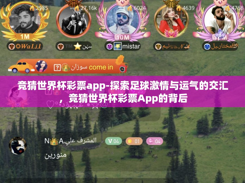 竞猜世界杯彩票app-探索足球激情与运气的交汇，竞猜世界杯彩票App的背后
