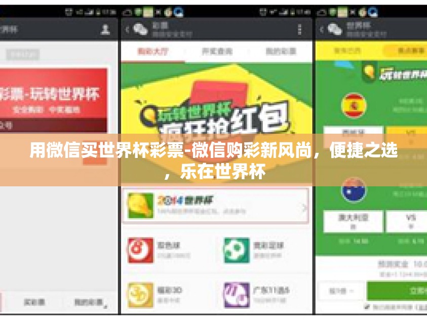 用微信买世界杯彩票-微信购彩新风尚，便捷之选，乐在世界杯
