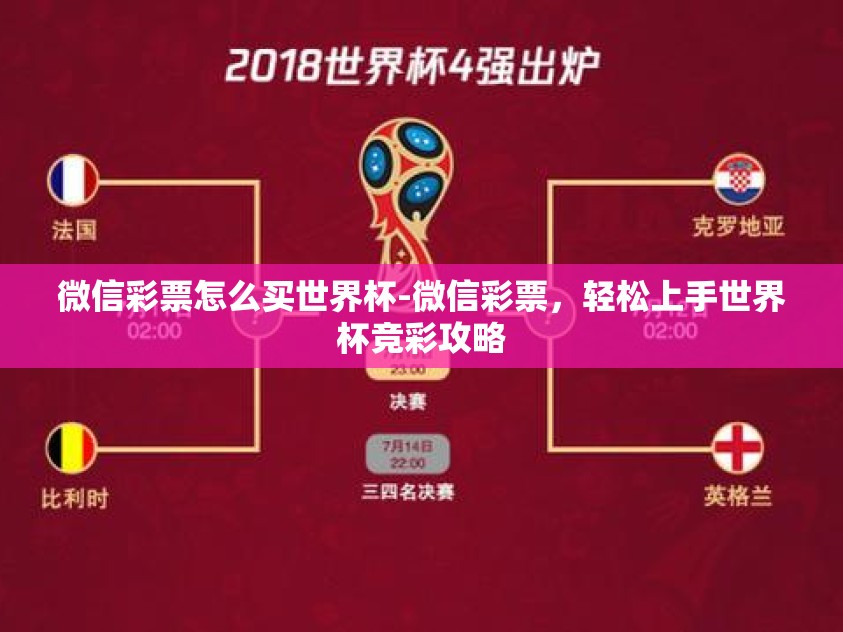 微信彩票怎么买世界杯-微信彩票，轻松上手世界杯竞彩攻略