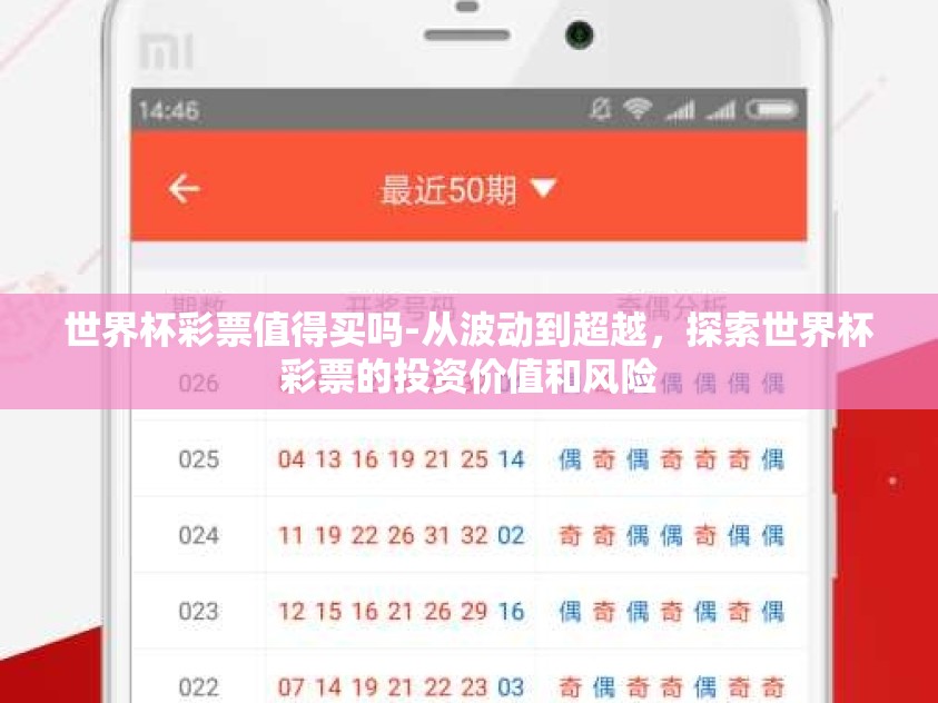 世界杯彩票值得买吗-从波动到超越，探索世界杯彩票的投资价值和风险