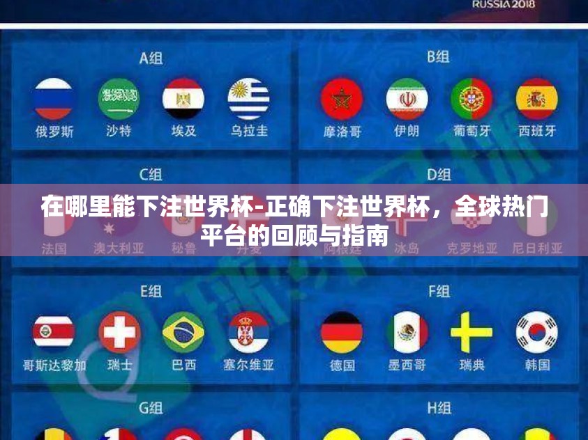 在哪里能下注世界杯-正确下注世界杯，全球热门平台的回顾与指南