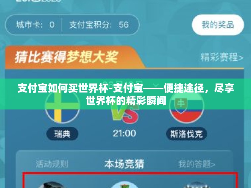 支付宝如何买世界杯-支付宝——便捷途径，尽享世界杯的精彩瞬间