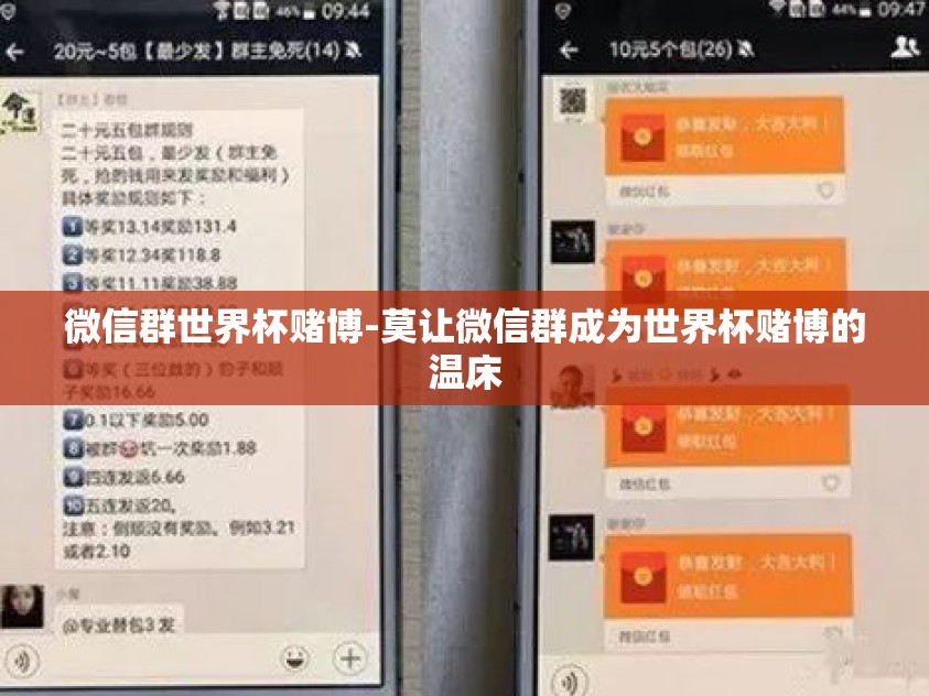 微信群世界杯赌博-莫让微信群成为世界杯赌博的温床