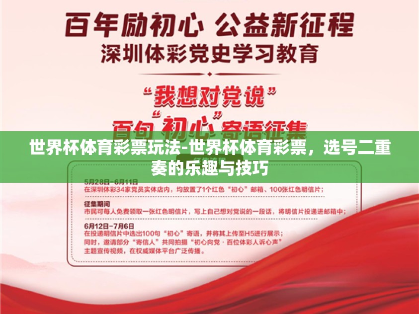 世界杯体育彩票玩法-世界杯体育彩票，选号二重奏的乐趣与技巧