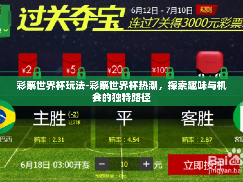 彩票世界杯玩法-彩票世界杯热潮，探索趣味与机会的独特路径