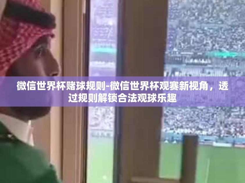 微信世界杯赌球规则-微信世界杯观赛新视角，透过规则解锁合法观球乐趣